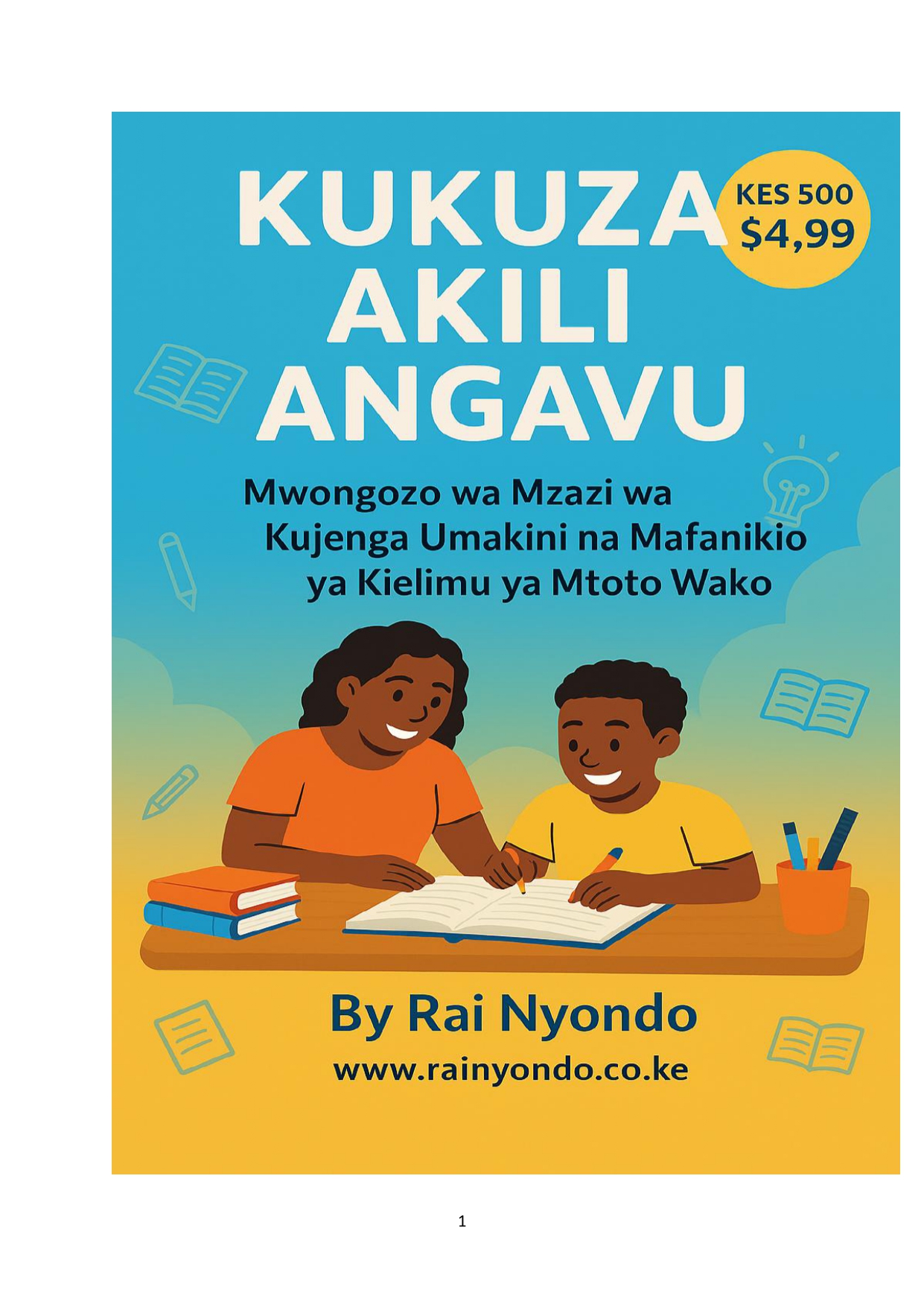 KUKUZA AKILI ANGAVU Book Cover