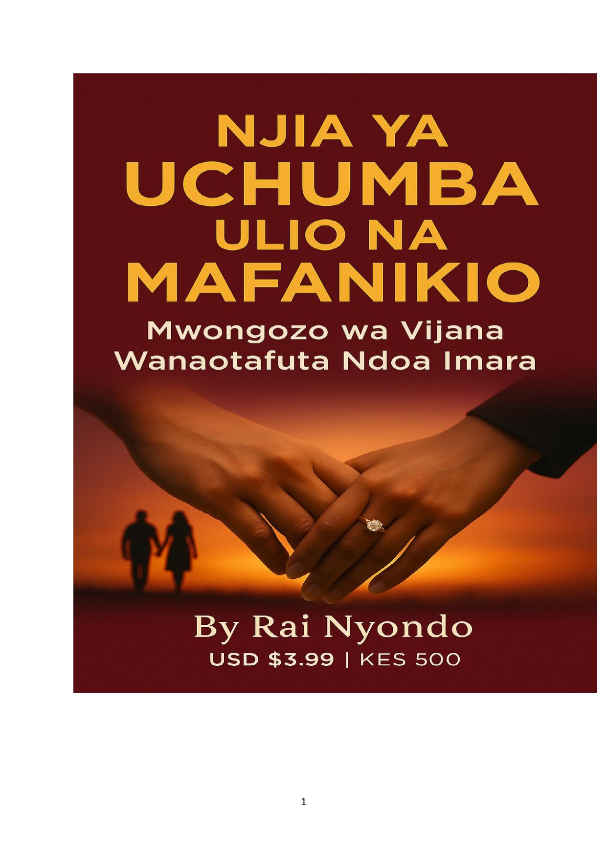 NJIA YA UCHUMBA ULIO NA MAFANIKIO. Book Cover