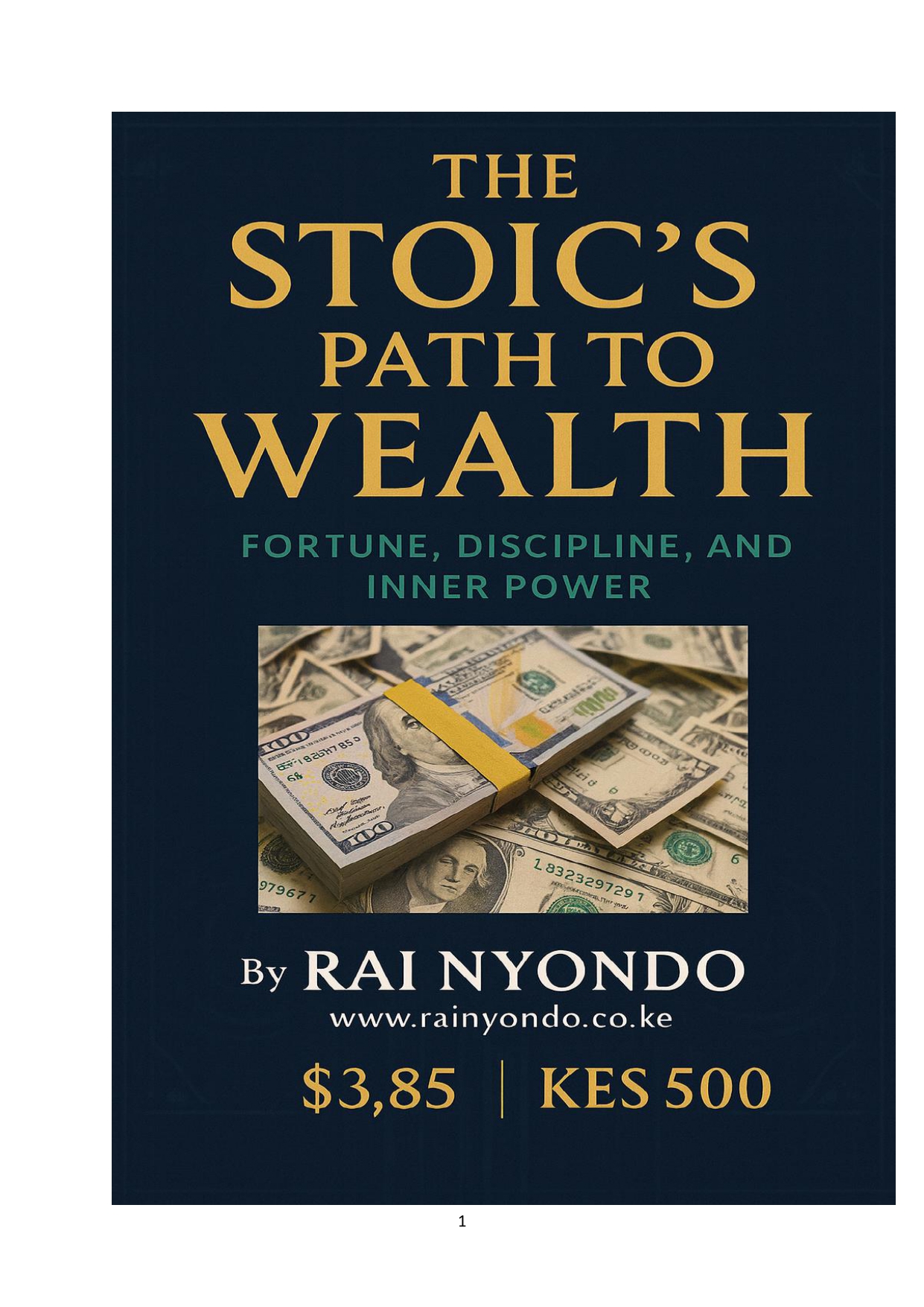 THE STOIC’S PATH TO WEALTH FORTUNE, DISCIPLINE, AND INNER POWER Book Cover